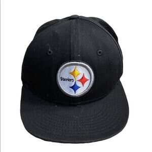Pittsburgh Steelers Youth Black SnapBack Baseball Hat/Cap